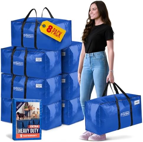 ClearSpace Heavy Duty Moving Bags or Storage Bins by ClearSpace