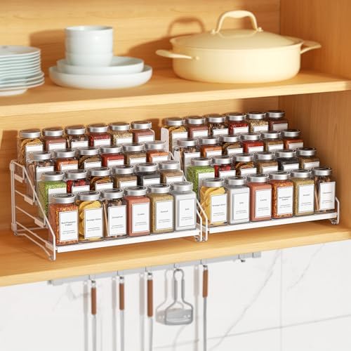 BOIVSHI Spice Organizer for Cabinet, Depth Adjustable Spice Rack - Image 2
