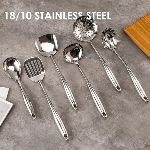 18/10 Stainless Steel Cooking Utensils Set - Image 5