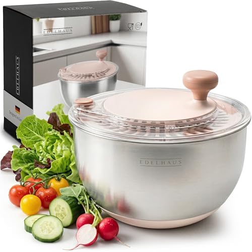 EDELHAUS Salad Spinner Stainless Steel by EDELHAUS