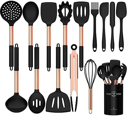 Silicone Cooking Utensil Set, Umite Chef Kitchen Utensils 15pcs Cooking by UmiteChef