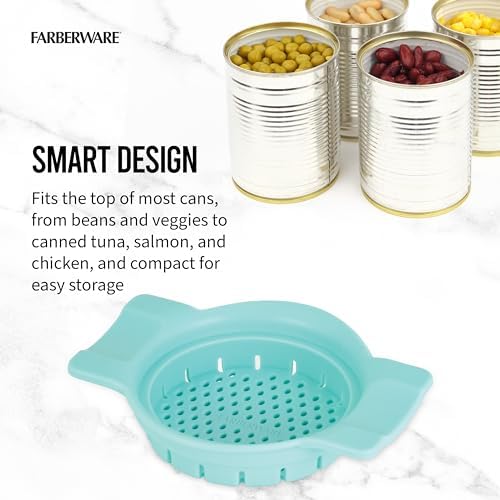 Farberware Classic Can Strainer and Colander, Aqua Sky - Image 5