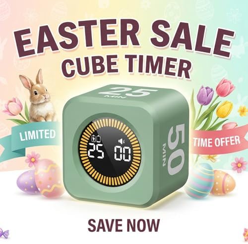 KADAMS Pomodoro Cube Timer Productivity Visual Timer - Image 4