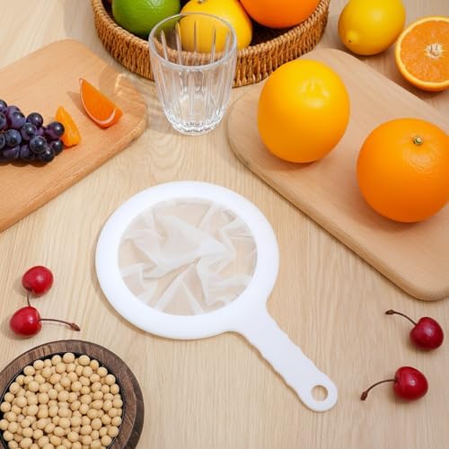Grevosea 2 Pcs Fine Mesh Strainer Small Plastic Juice Strainer After Juicing - Image 6