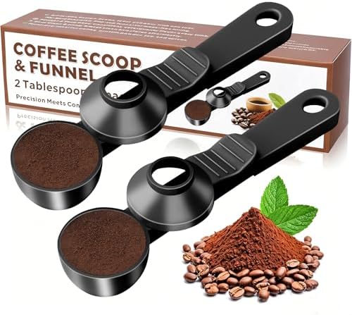 2-in-1 Coffee Scoop with Funnel, 2 Tbsp Measuring Spoon by Unknown