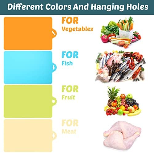 20 Pcs Flexible Cutting Board Mats Plastic Cutting Mats Non Slip Chopping Board - Image 6