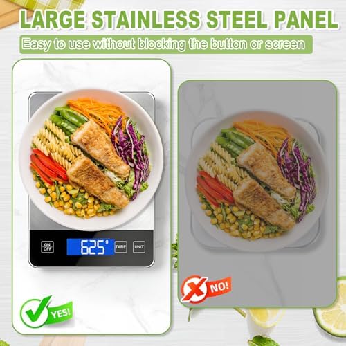 Digital Kitchen Scale, 33lb Food Scale Precisely Measures Grams and Ounces - Image 5