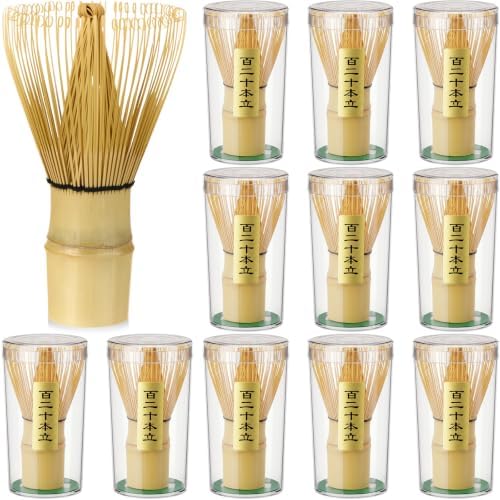 LemonRoad 12 Pcs Matcha Whisk Bulk 80 Prong Bamboo Whisk by Unknown
