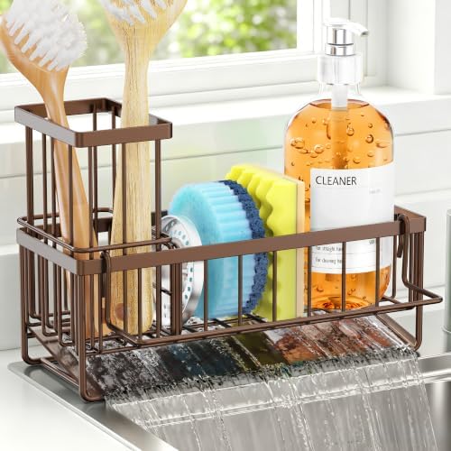 Sponge Holder for Kitchen Sink, Kitchen Sink Caddy, Kitchen Sink Sponge Holder by OERPHO