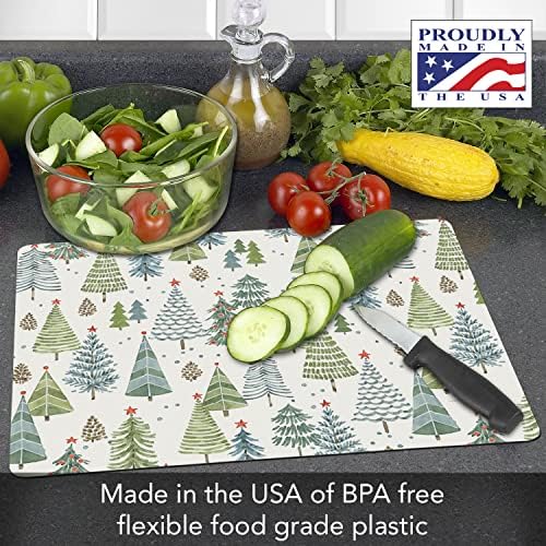 Cut N' Funnel Jolly Trees Designer Flexible Cutting Board Mat - Image 2