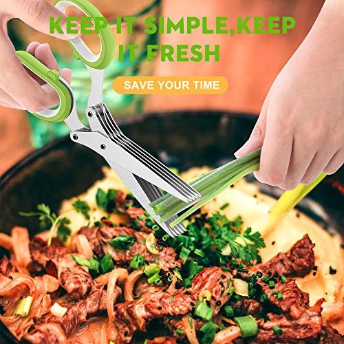 Herb Scissors with 5 Blades and Cover, New Kitchen Gadget 2026 - Image 7