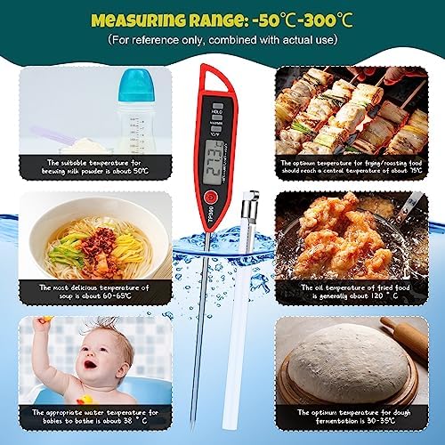 Copkim 12 Set Digital Food Thermometer Long Probe Instant - Image 4