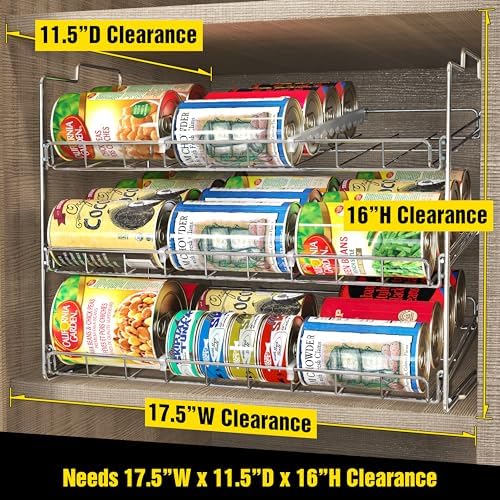 Deco Brothers Stackable Can Rack Organizer Holds Up to 36 Cans - Image 4