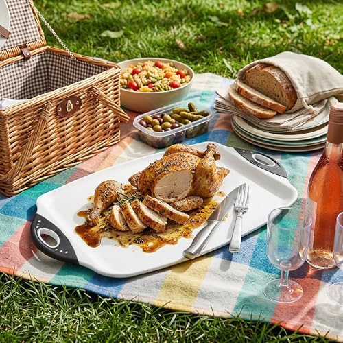 Dexas Chop & Serve Cutting Board, 12.5 x 20 Inch, Large Kitchen Prep and - Image 7