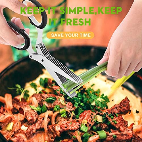 Herb Scissors with 5 Blades and Cover, New Kitchen Gadget 2026 - Image 7