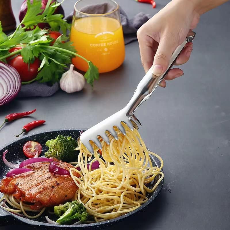 2-Piece Spaghetti Set, Stainless Steel Pasta Server & Tongs, Heat Resistant - Image 4