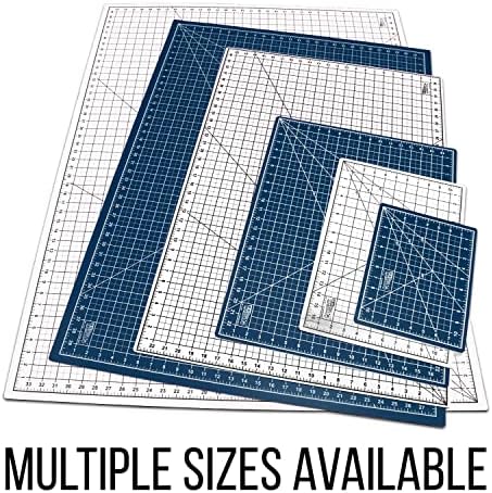 U.S. Art Supply 18"x24" Self-Healing Cutting Mat 6-Ply White/Blue - Image 4