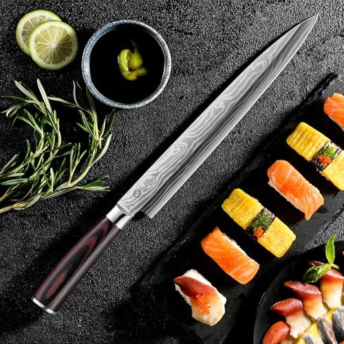 Sunnecko 10.5 inch Sashimi Knife, Sushi Knife - Image 3