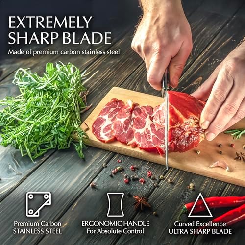 Moss & Stone 14 Pcs Kitchen Knife Set - Image 5