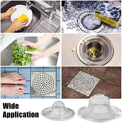 10pcs Mesh Sink Strainer, 2.75" Top/1" Stainless Steel Slop Basket Filter Trap - Image 7