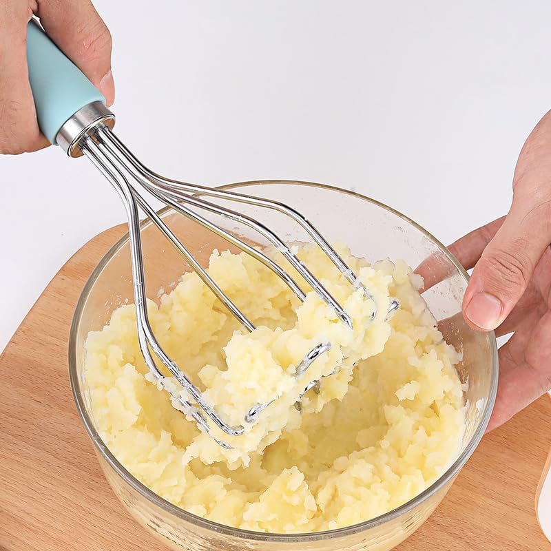 2in1 Potato Masher Kitchen Food Tongs Set - Image 6