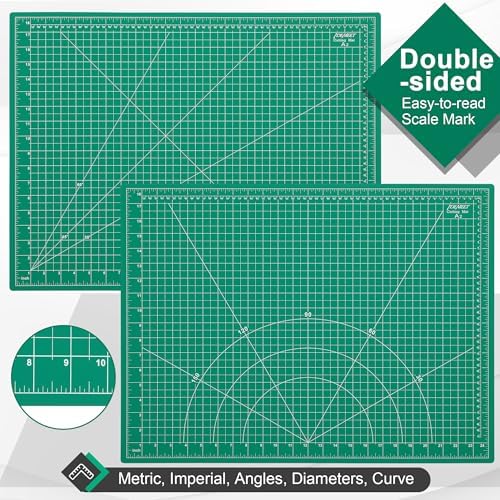 Density-upgraded 18" x 24" Self Healing Sewing Mat, Idemeet Rotary Sewing Mat - Image 2