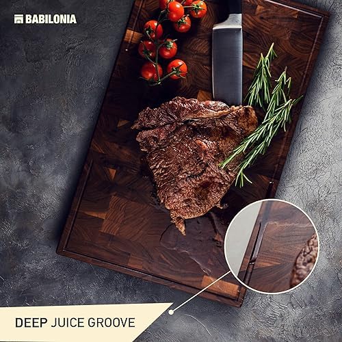 American Walnut Wood Cutting Board, End Grain Butcher Block - Image 4