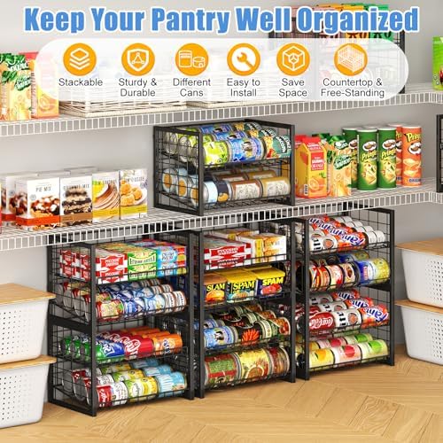 X-cosrack 2-Tier Stackable Can Organizer - Image 5
