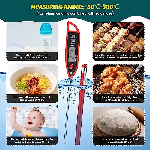 Copkim 6 Set Digital Food Thermometer Long Probe Instant - Image 5