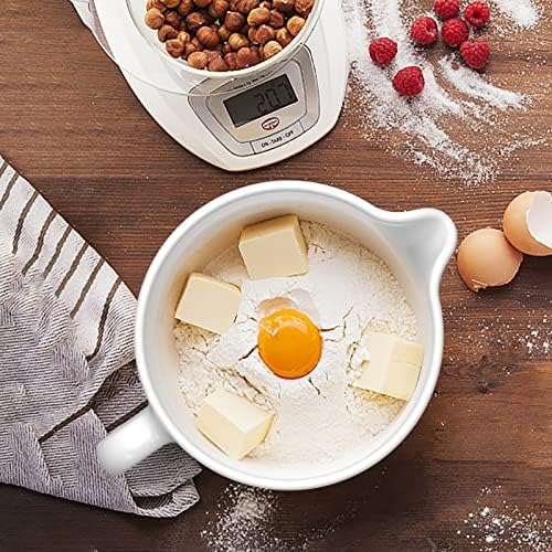GVODE White Ceramic Mixer Bowl for KitchenAid Stand Mixer, 5 Qt Tilt-Head - Image 5
