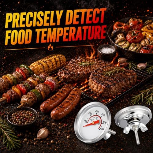 Frienda 3 Pack Charcoal Grill Thermometer Gauge - Image 5