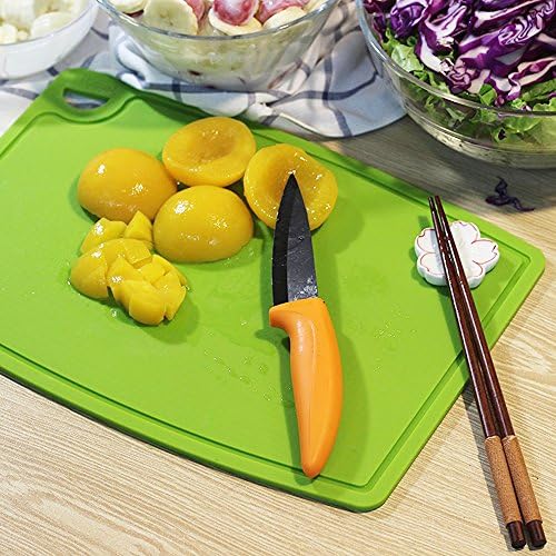 Liflicon Thick Cutting Boards for Kitchen Silicone Chopping Board Set of 2 Mid - Image 3