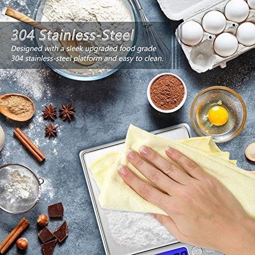 Kitchen Food Scale with 2 Trays, Diyife 500g/0.01g High Precision Scale - Image 3