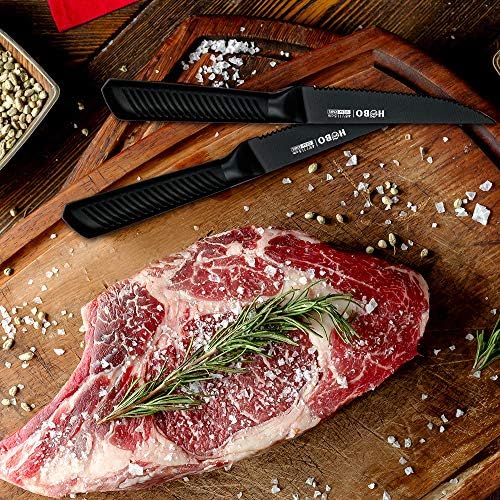 Knife Block Set, 15 Piece Stainless Steel Knife Set - Image 4