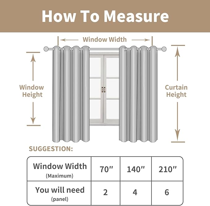 Beige Linen Curtains 54 Inches Long - Image 7
