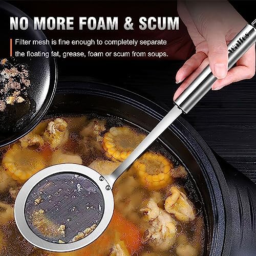 Walfos Fat Skimmer Spoon, Stainless Steel Fat skimmer - Image 4