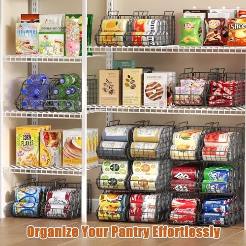 Sonyabecca 8 Pack Stackable Can Organizer - Image 3