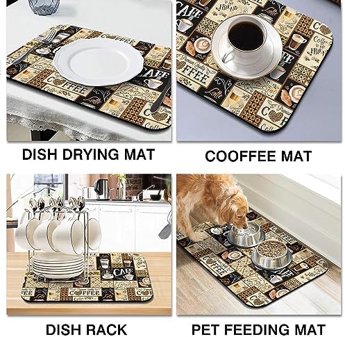 Fun Coffee Mat 23inx15in, Coffee Bar Mat - Image 2