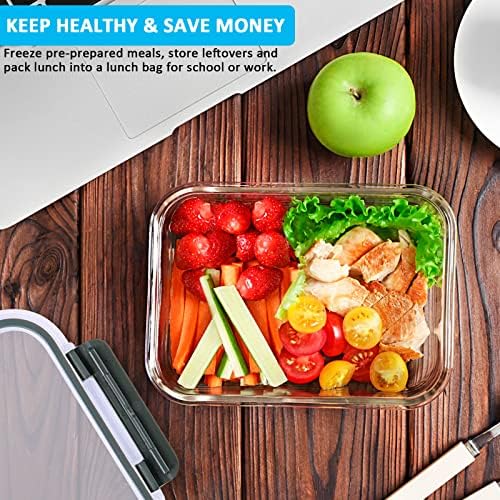 M MCIRCO 5 Pack, 30 oz Glass Food Storage Containers - Image 6