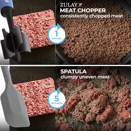 Zulay Kitchen Ground Beef Chopper Tool – 5-Blade Nylon Meat Chopper - Image 3