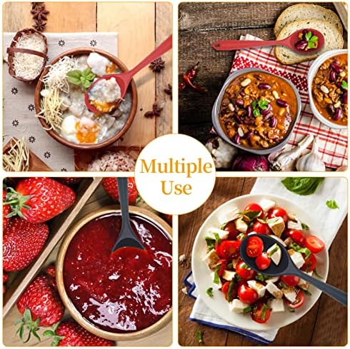 2 Pcs Silicone Nonstick Mixing Spoon, 10.6Inch Silicone Spoons - Image 7