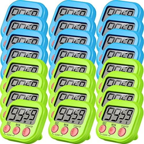 Weewooday 24 Pcs Digital Kitchen Timer Magnetic Timer Bulk On/Off Switch Minute by Weewooday