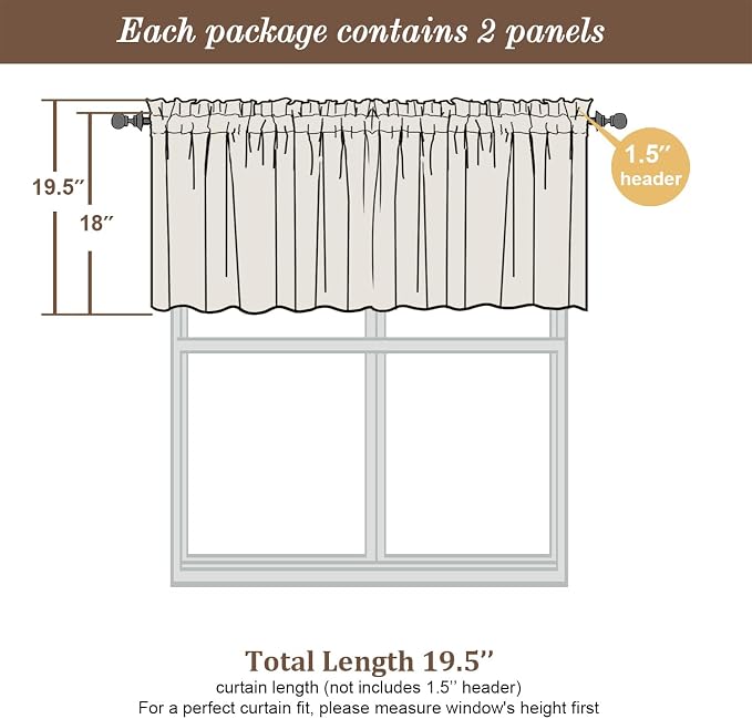 Chyhomenyc Sheer Black Valances - Image 5