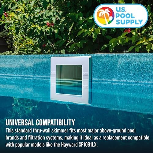 U.S. Pool Supply Standard Thru-Wall Above Ground Pool Skimmer Kit - Image 6