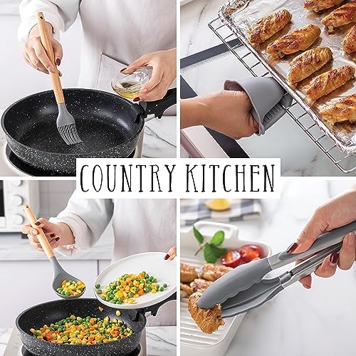 Country Kitchen Non Stick Silicone Utensil Set - Image 6