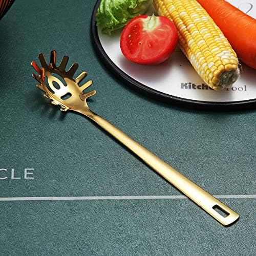 Gold Spaghetti Spoon, Berglander Pasta Server - Image 2