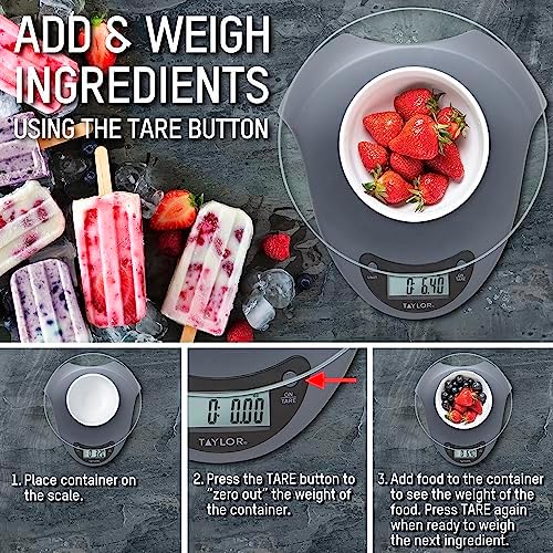 Taylor Precision Products 3831S Digital Kitchen Scale, 6.6 lb - Image 4
