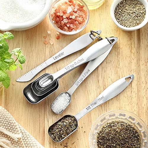 Spring Chef Nesting Stainless Steel Measuring Spoons Set of 13 - Image 5