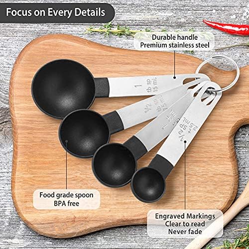 8 Pieces Measuring Cups and Spoons Set/Nesting Measuring Cups - Image 5