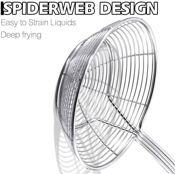 Anaeat Stainless Steel Spider Strainer Skimmer - Image 3